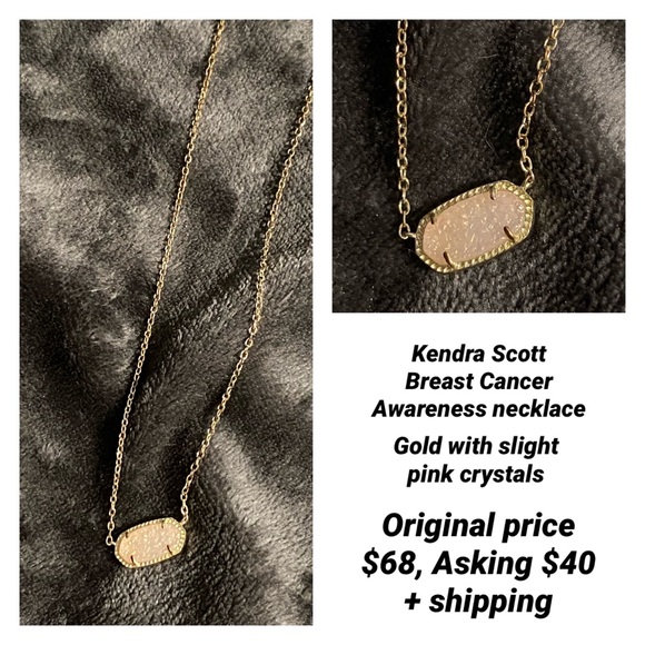 Kendra Scott Breast Cancer Awarness Pink Necklace